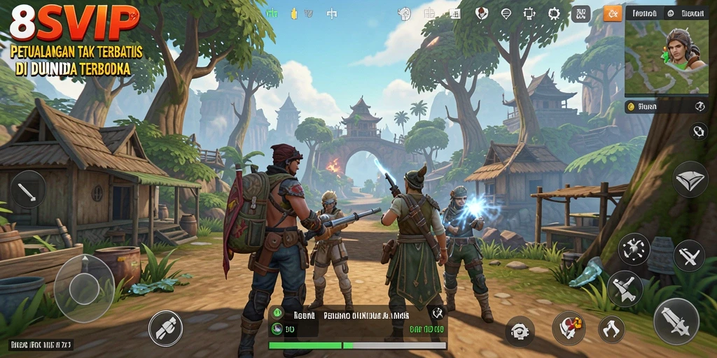 Gameplay 8SVIP yang menakjubkan di dunia terbuka.