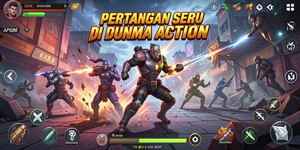 Tangkapan layar AP686 menunjukkan aksi seru dalam gameplay.