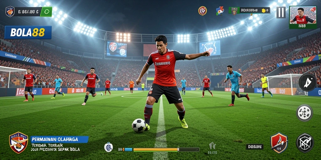 Tampilan gameplay BOLA88 dengan grafik yang realistis dan mendebarkan.