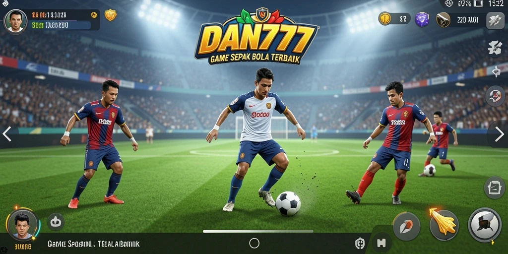 Screenshot permainan DAN777 yang mendebarkan dengan aksi di lapangan.