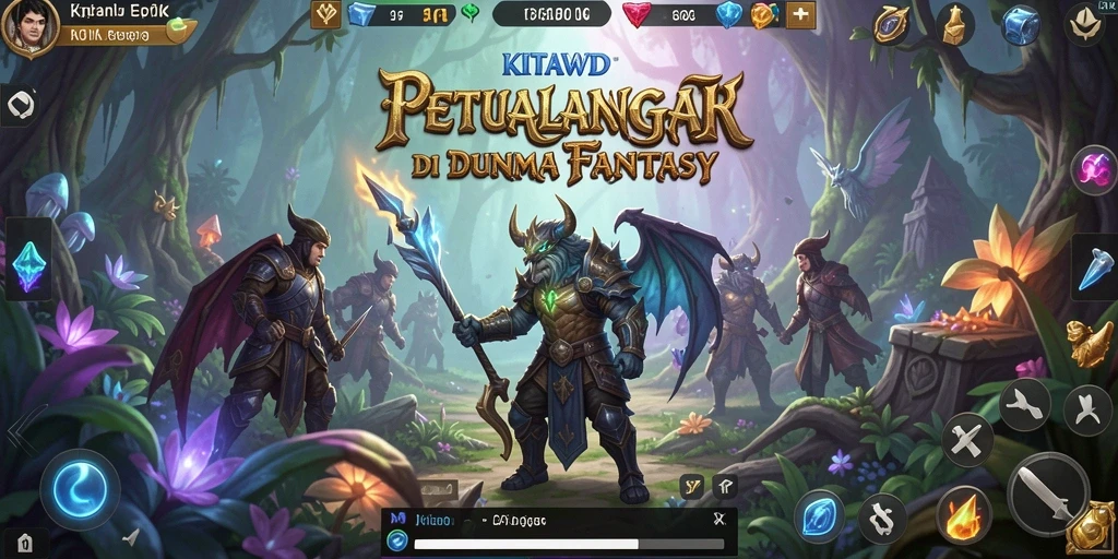 Gameplay <strong>KITAWD</strong> yang memikat dengan pertarungan epik dan karakter unik.