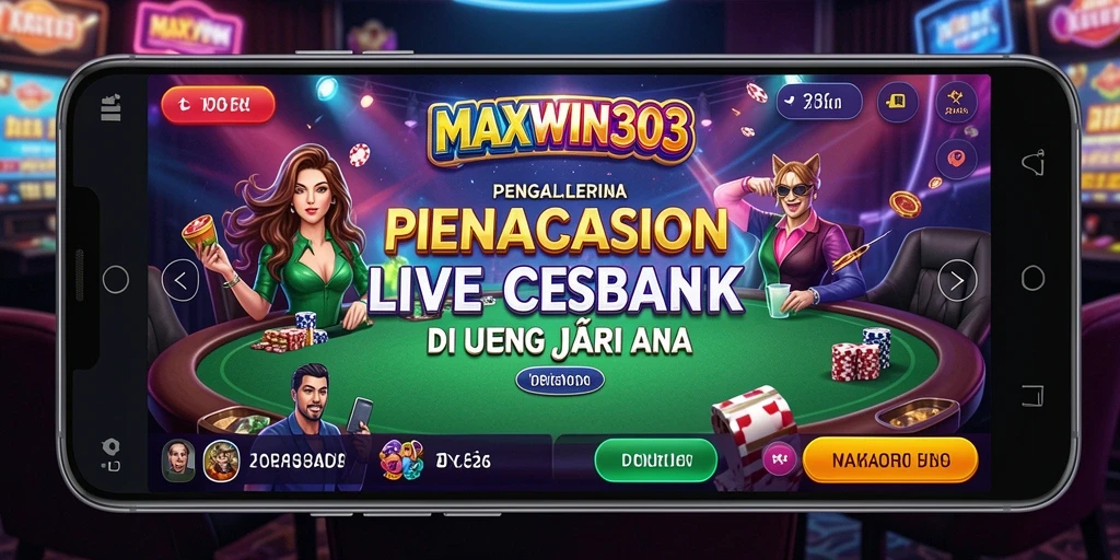 Tampilan gameplay Live Casino yang menarik di MAXWIN303.