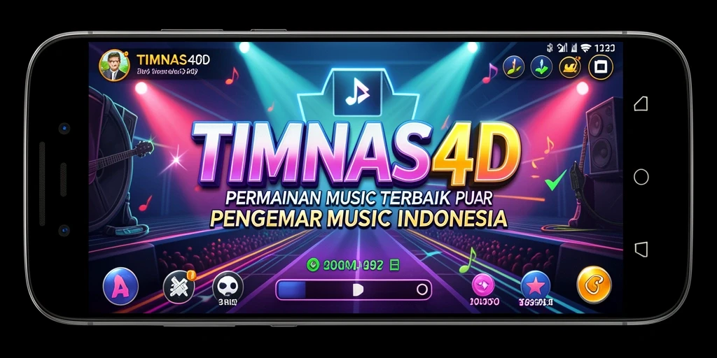 Tampilan gameplay menarik dari TIMNAS4D dengan banyak lagu.